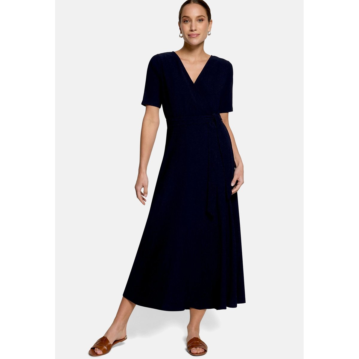 Robe en jersey à ceinture deep sky, ZERO