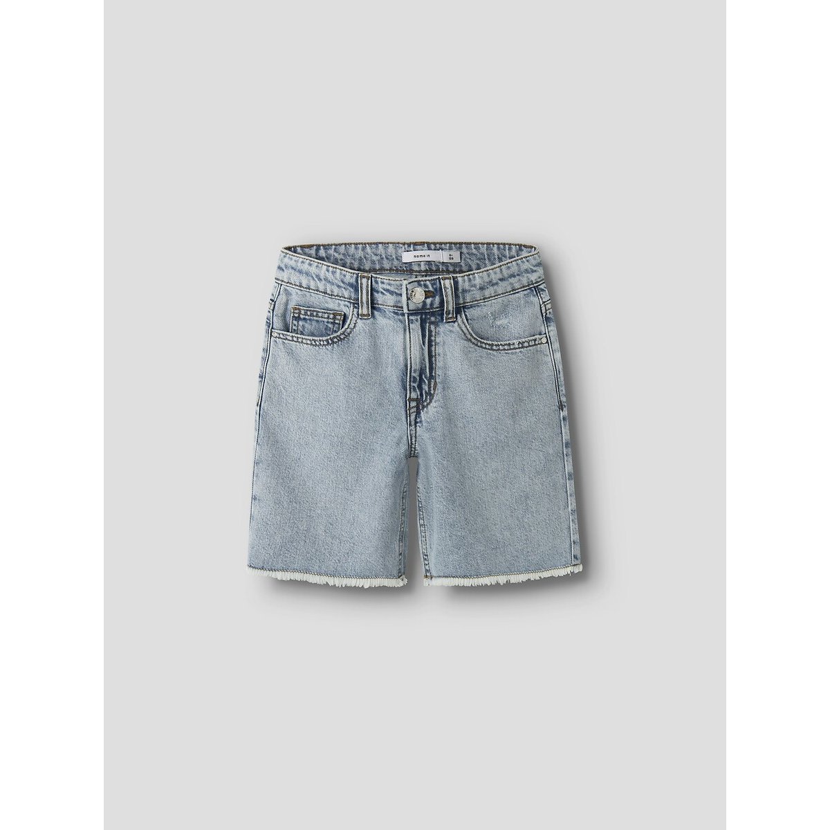 Short long, large bleu denim clair, NAME IT