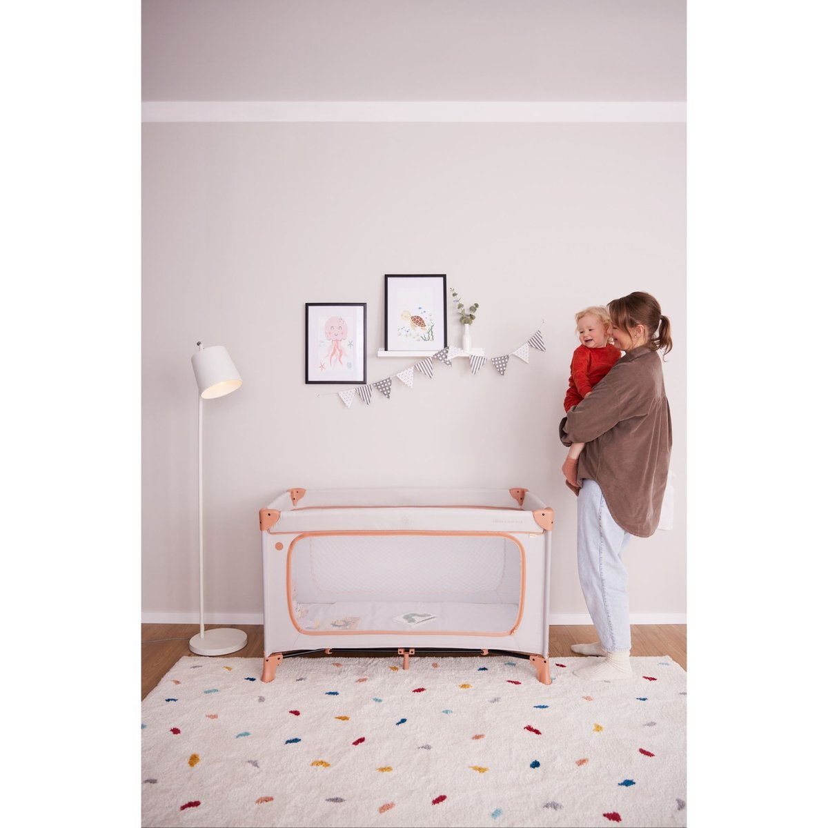 Lit Parapluie Dream And Play Plus gris / bleu, HAUCK
