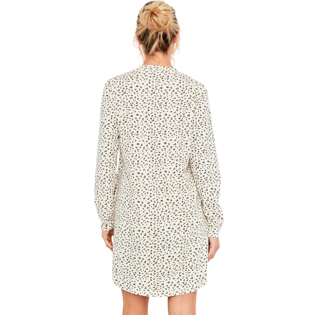 Chemise de nuit manches longues Wild Calm ivoire, SELMARK