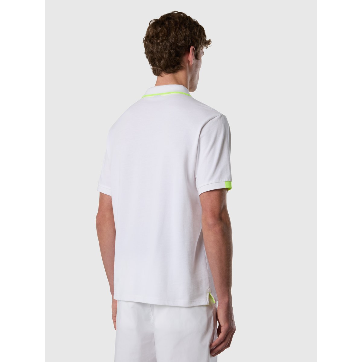 Polo avec des accents néon blanc, NORTH SAILS