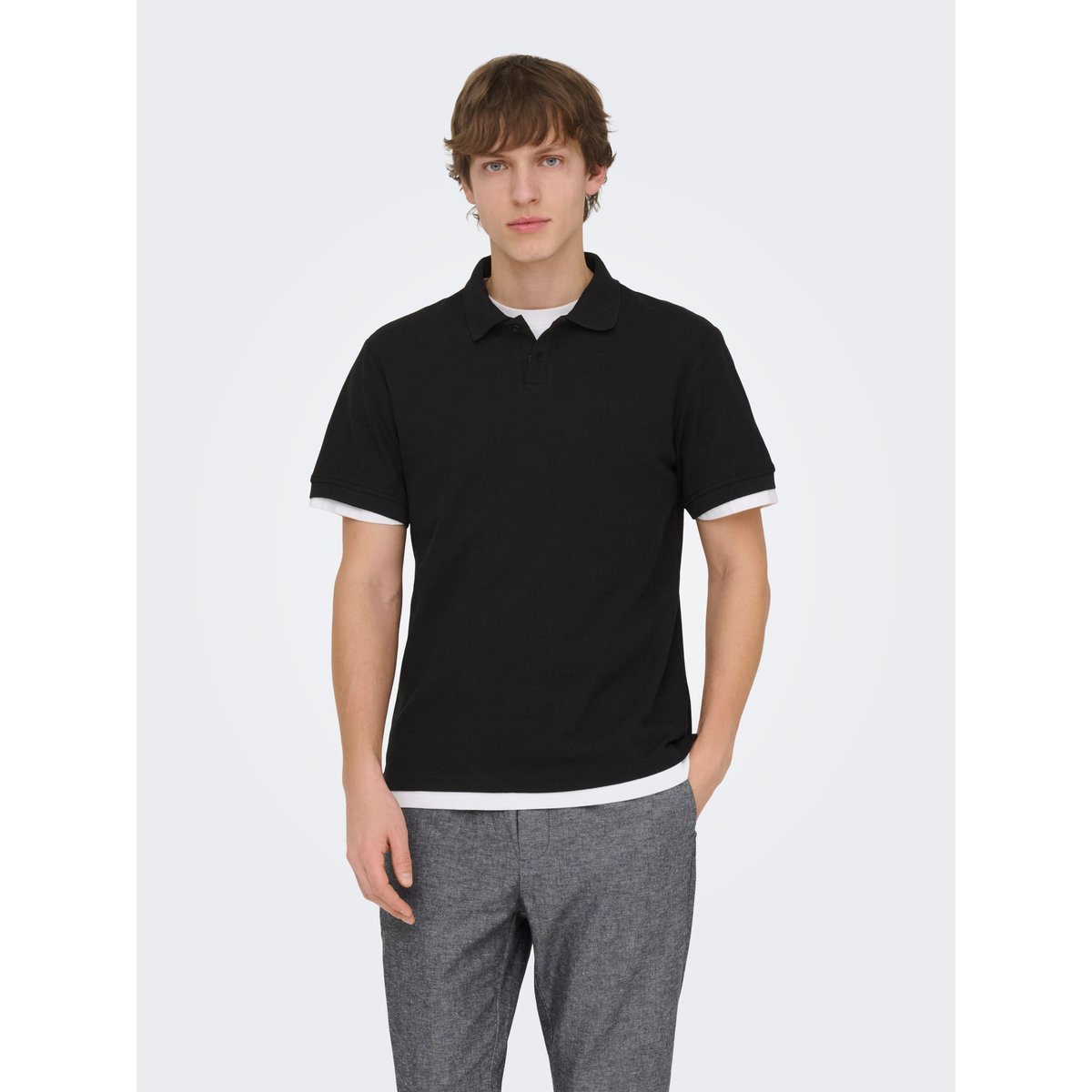 Polo black 1, ONLY & SONS