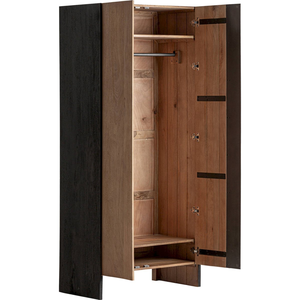 Armoire en manguier collection killeany bois de manguier brun et noir, RECOLLECTION