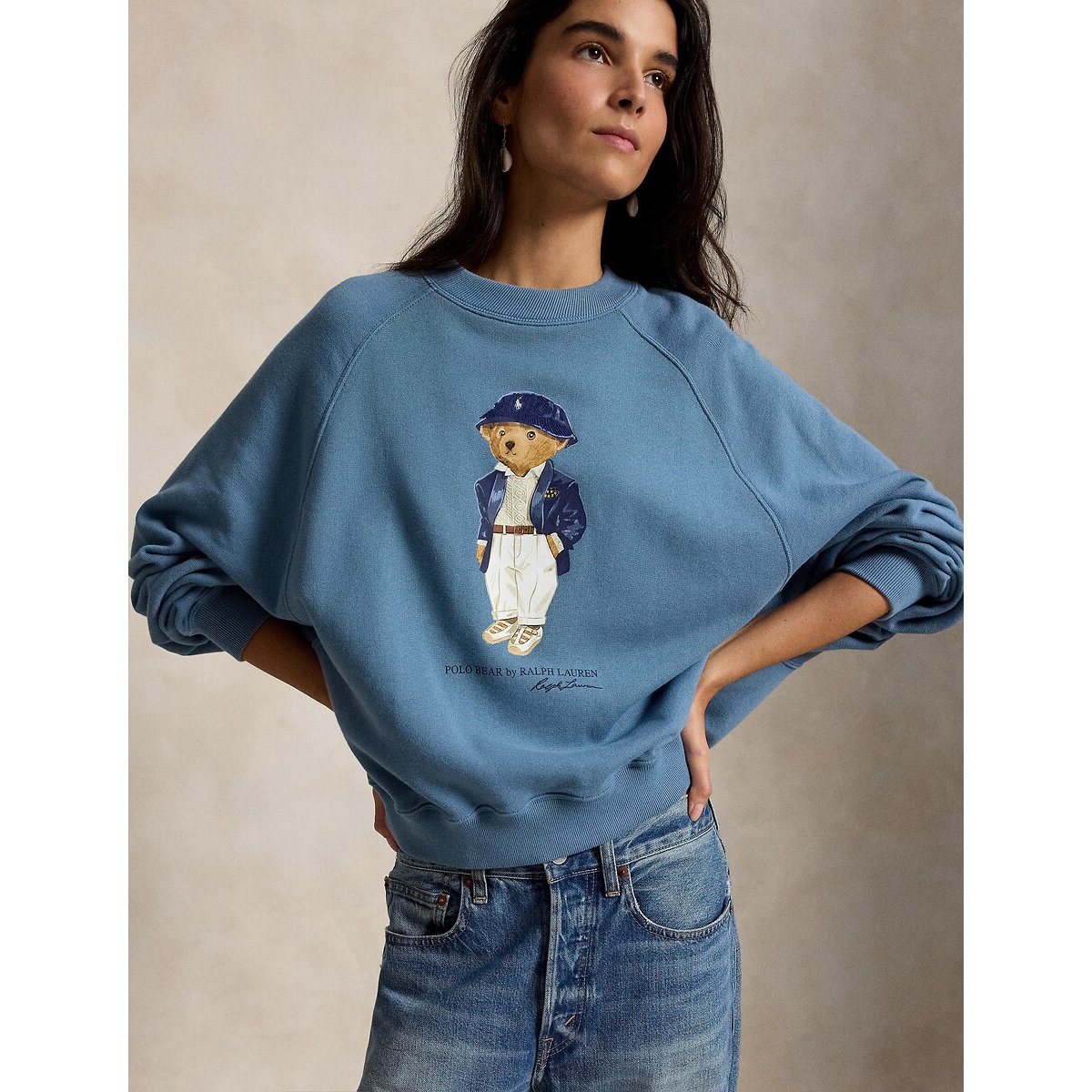 Sweatshirt POLO BEAR mit Rundhalsausschnitt blau, POLO RALPH LAUREN
