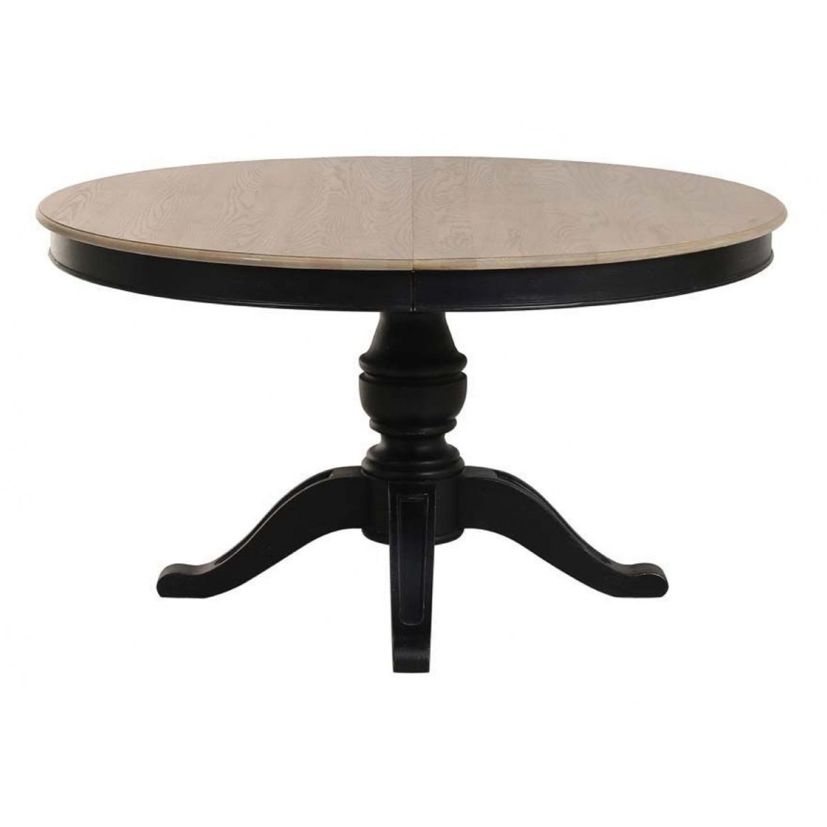Table ronde extensible - MANOIR noir, INTERIOR'S