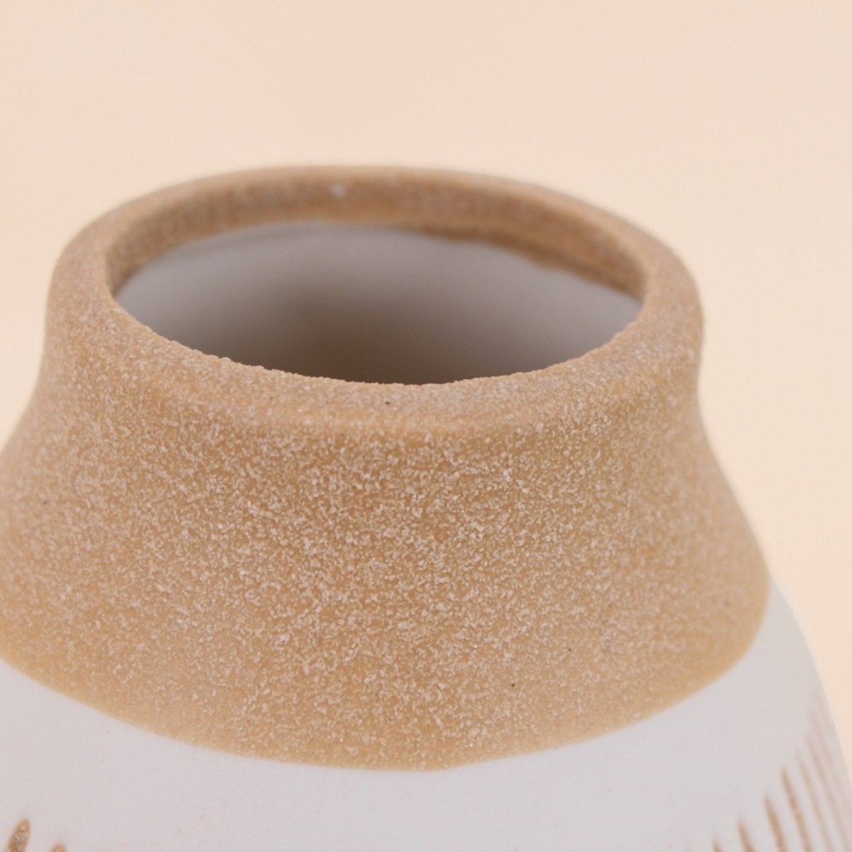 Vase et, H12cm terracotta, ORNAMI
