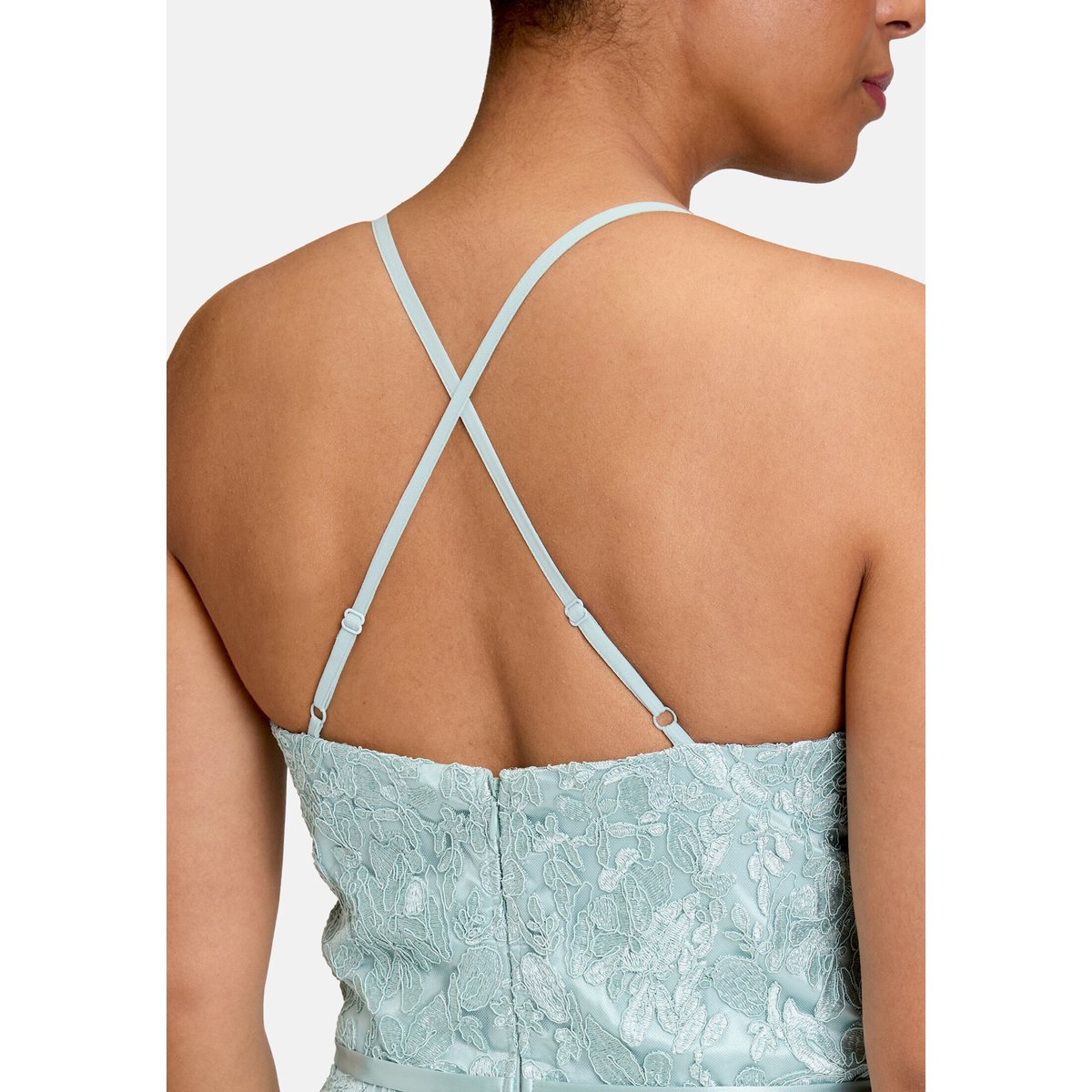 Robe de soirée à broderies summer mint, VERA MONT