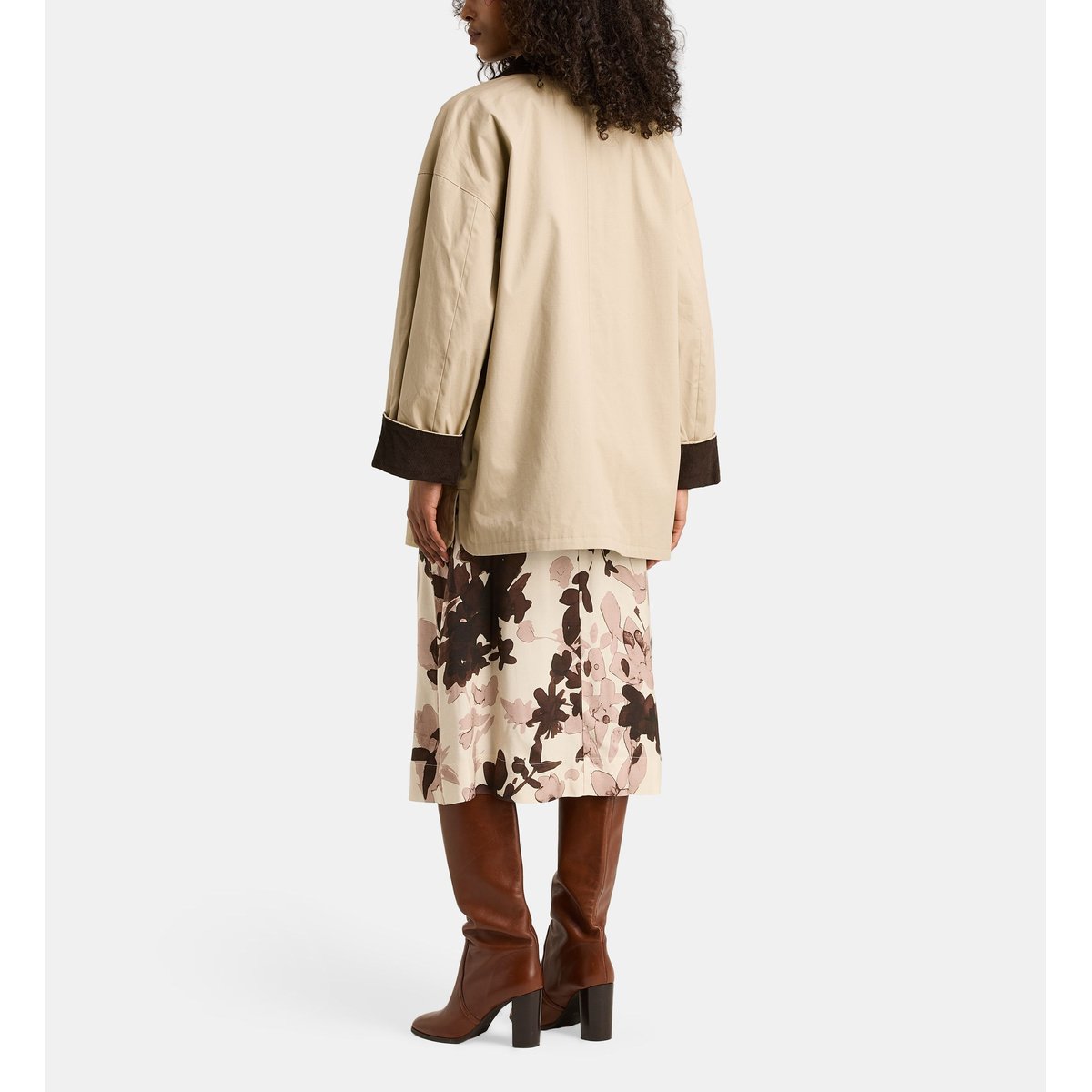 Parka courte kookie coton beige clair, JODHPUR