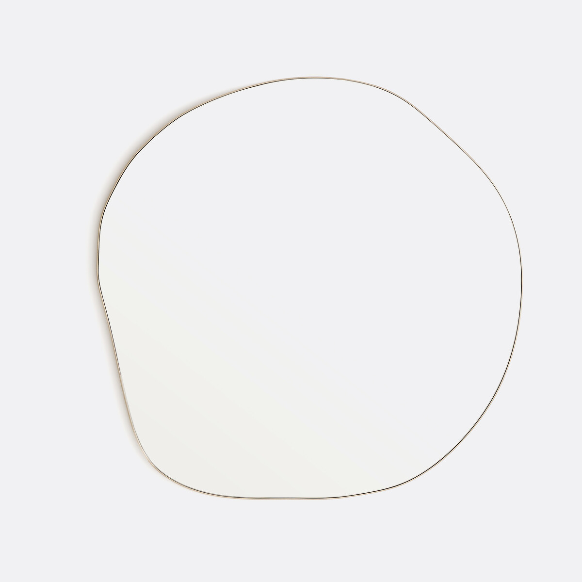 Miroir forme organique, longueur 80 cm, hauteur 80 cm, ORNICA laiton, LA REDOUTE INTERIEURS