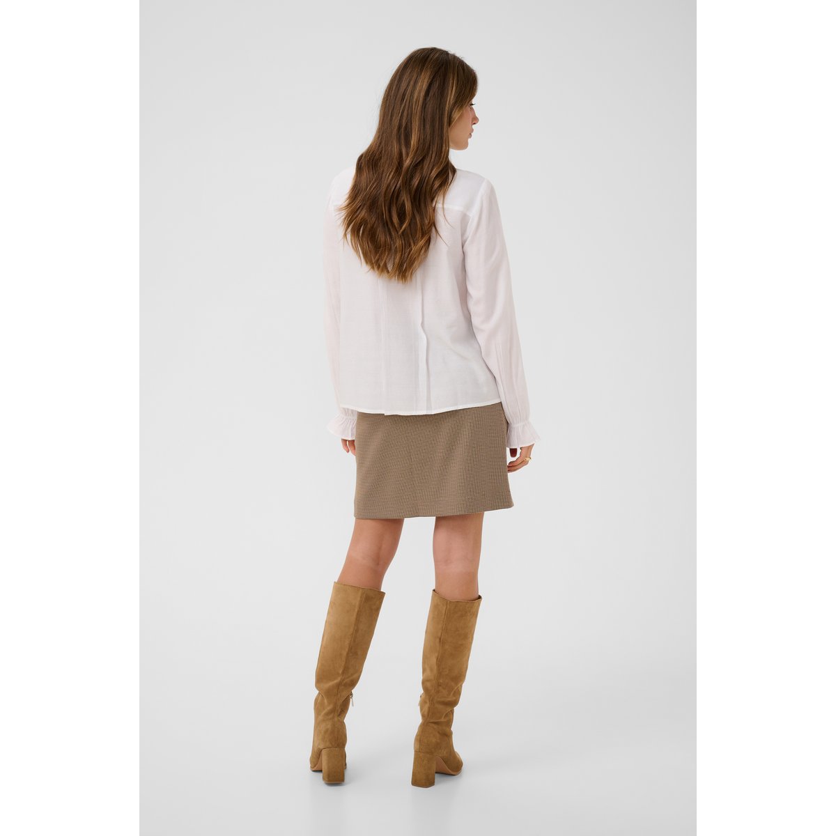 Chemise à manches longues blanc snow white, CREAM