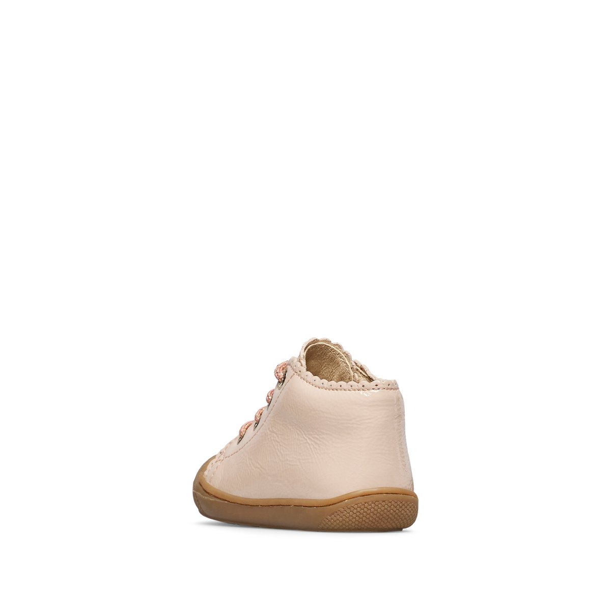 Chaussures premiers pas en vernis COTTINS rose poudré-, NATURINO