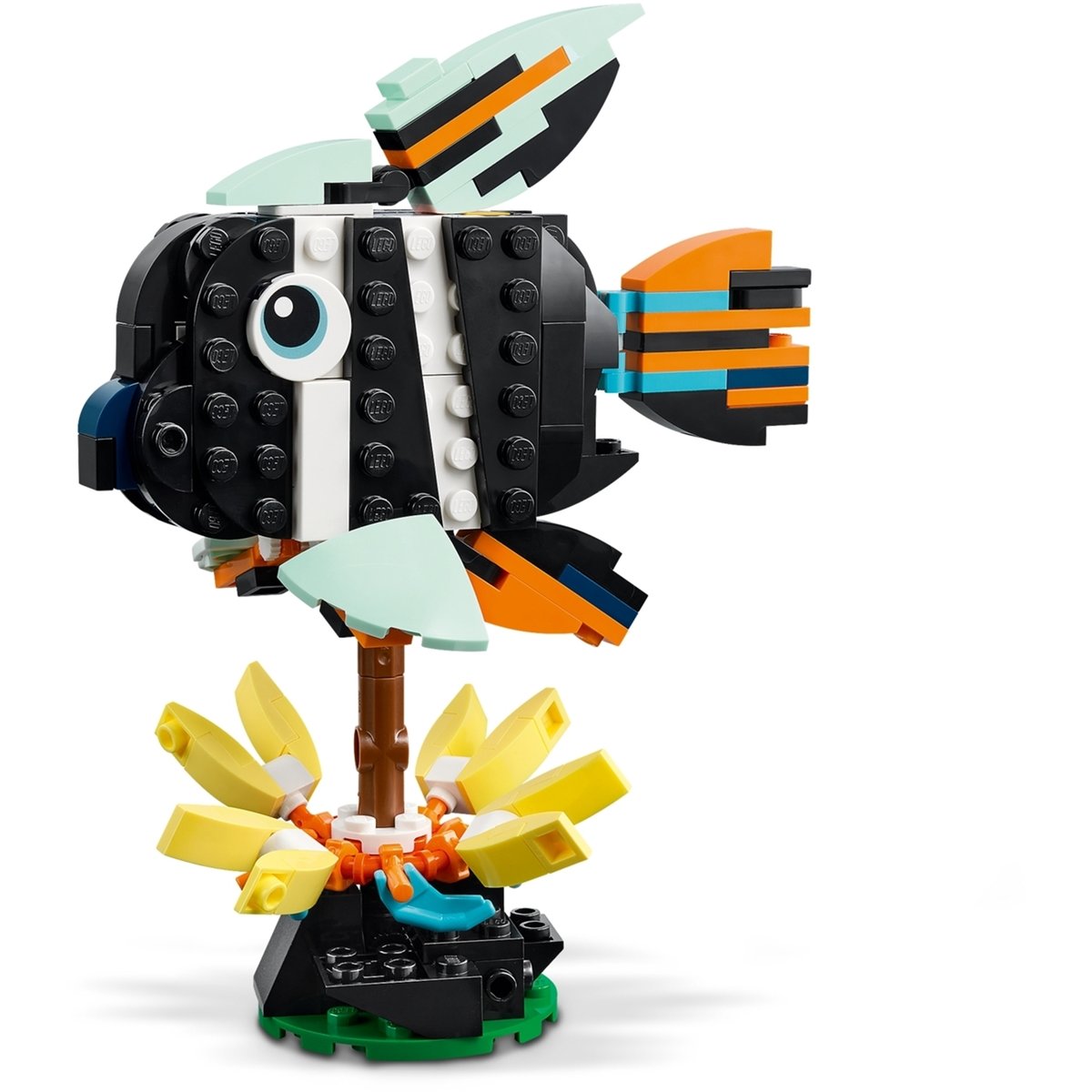 Animaux sauvages : le toucan tropical multicolore, LEGO