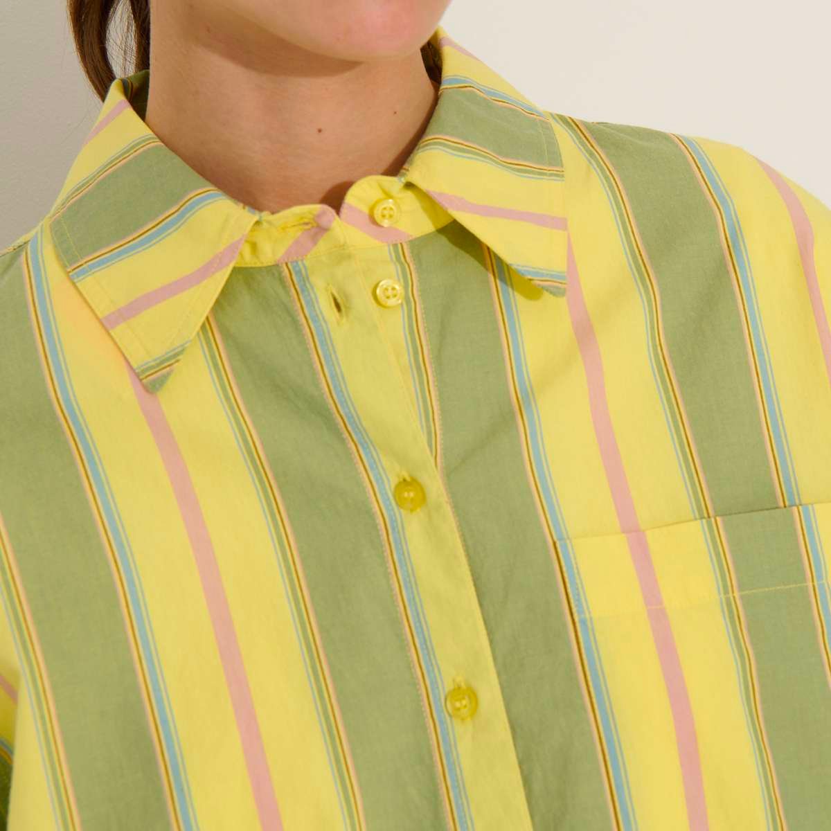 Chemise en coton manches longues PAOLA rayures, BENSIMON
