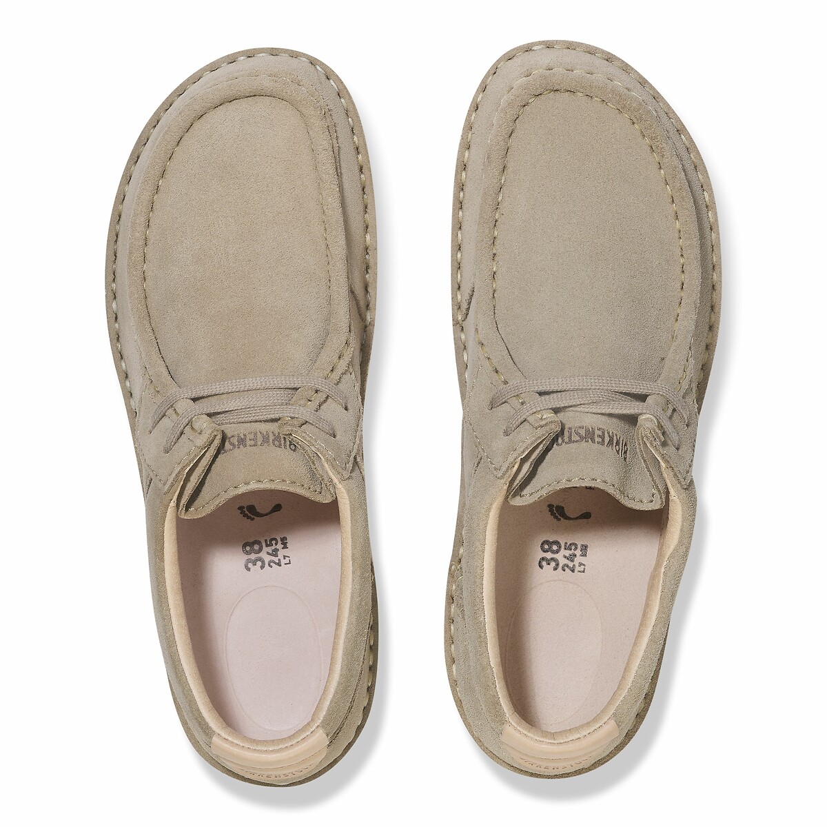 Pasadena Suede Brogues taupe, BIRKENSTOCK