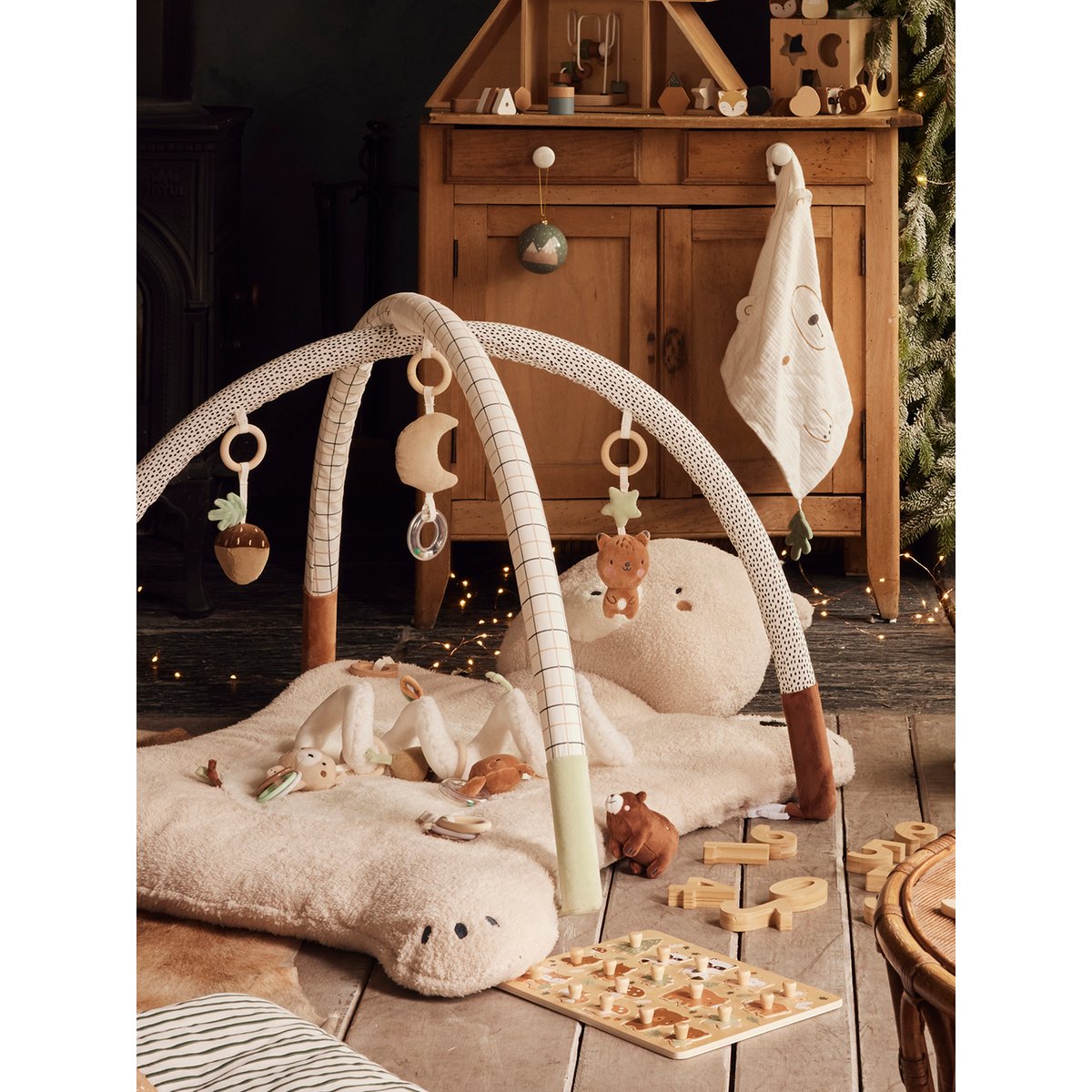 Tapis d'éveil avec arche green forest, VERTBAUDET