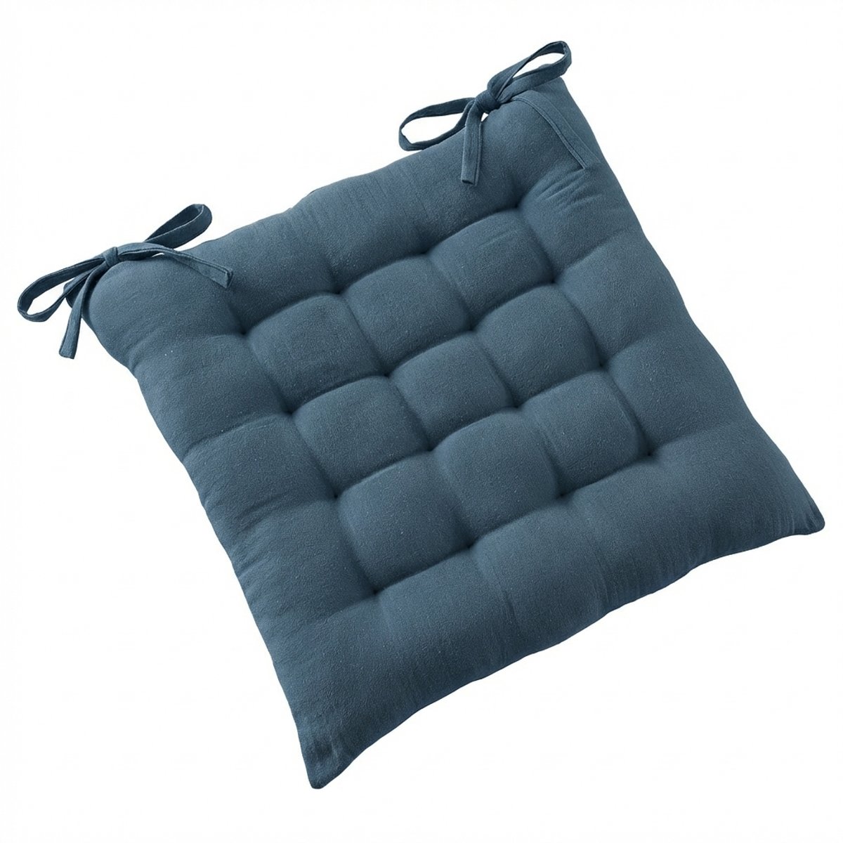 Coussin de chaise extérieur 38x38 cm Coton Dahlia Bleu Jean bleu jean, EDEN