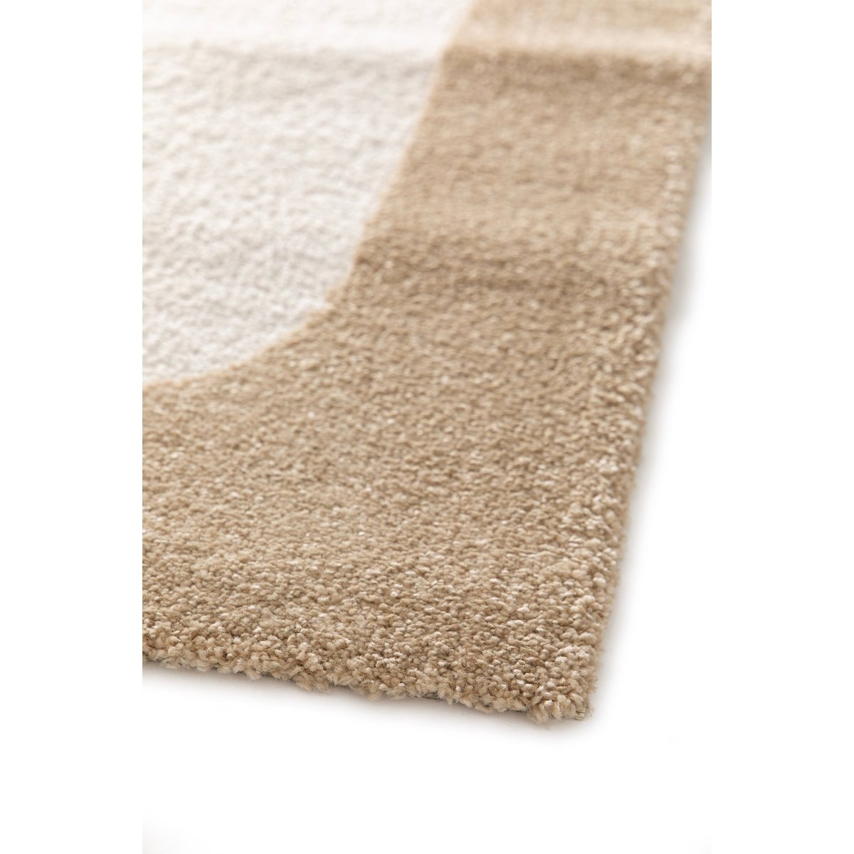 Tapis à relief doux et élégant VAUBAN beige sable, AFK LIVING