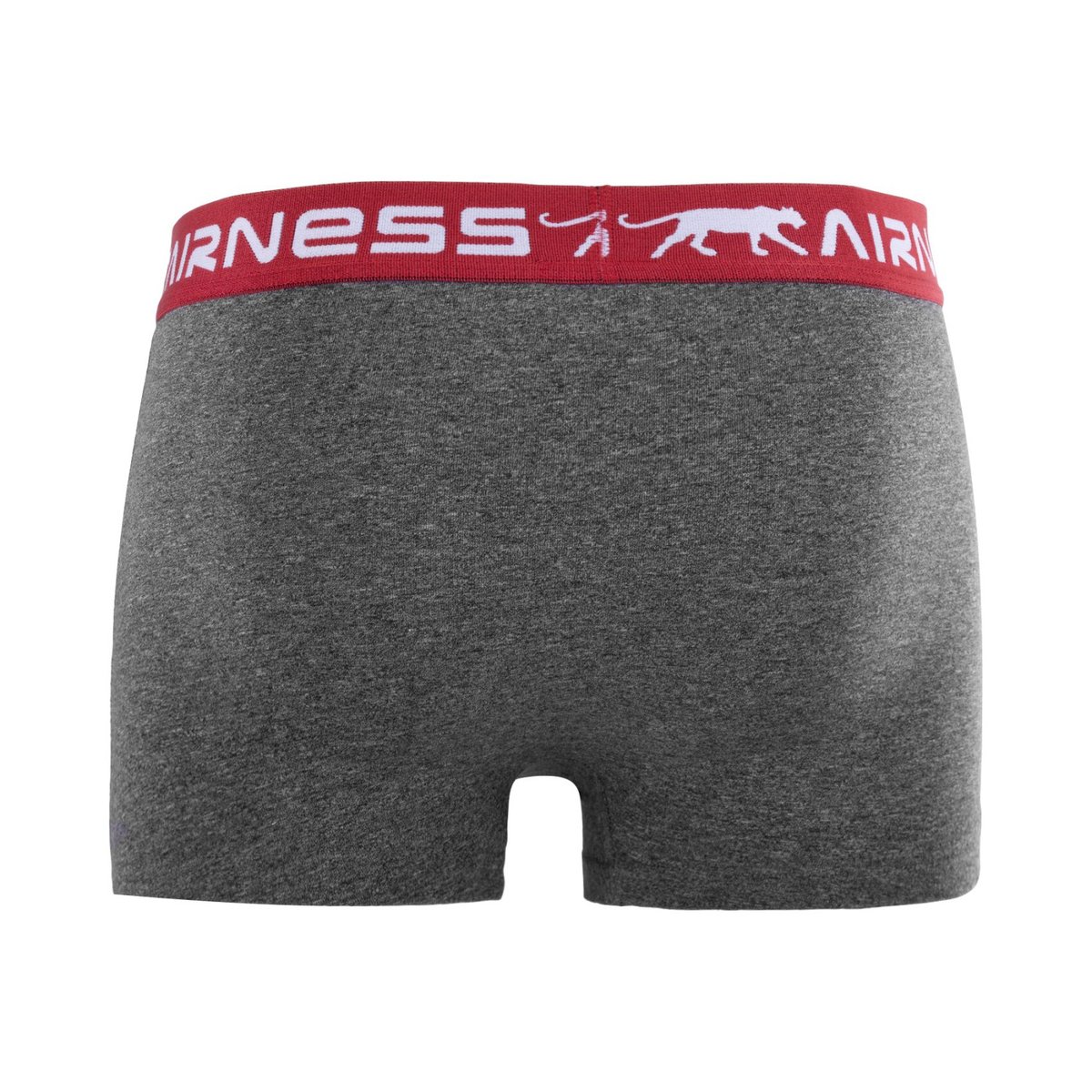 Lot De 5 Boxer Coton noir/rouge/gris, AIRNESS