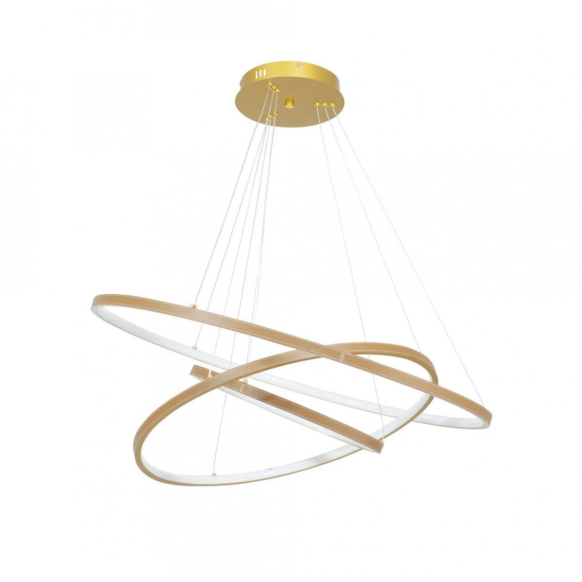 Suspension aspect cuir, APOLLON marron, C-CREATION