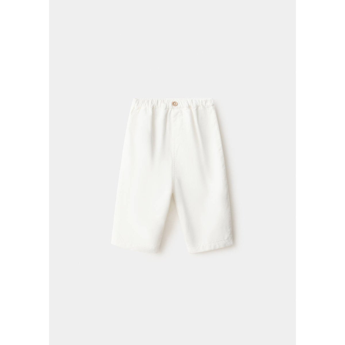 Pantalon droit velours côtelé blanc cassé, MANGO BABY