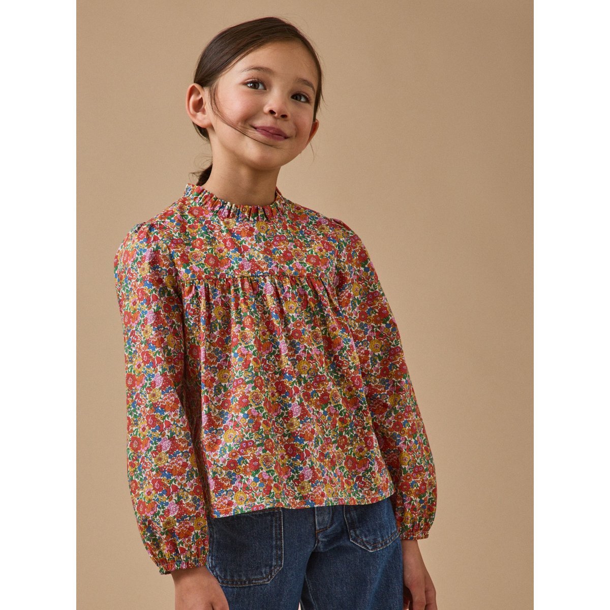 Blouse en tissu Liberty liberty annie and may rouge, CYRILLUS