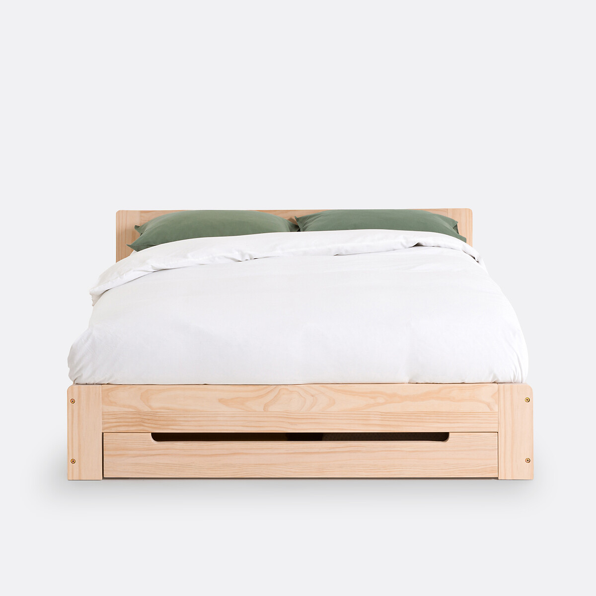 Bett Crawley mit Lattenrost und Schublade, Kiefer massiv natur, LA REDOUTE INTERIEURS
