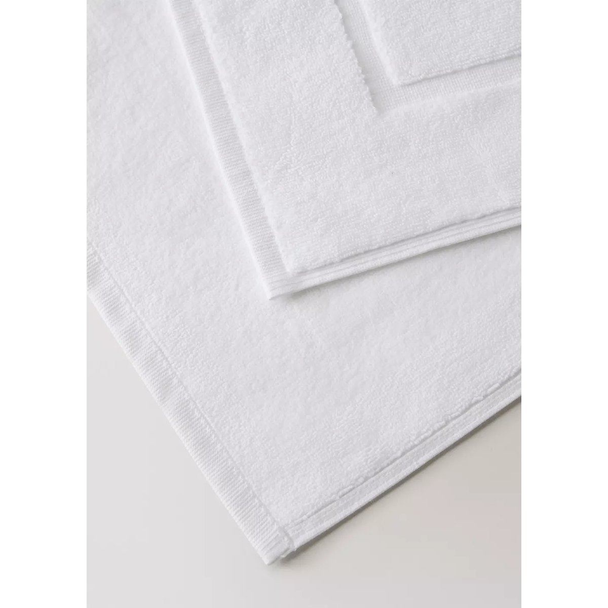 Tapis de bain antidérapant 100 % coton blanc, MANGO HOME
