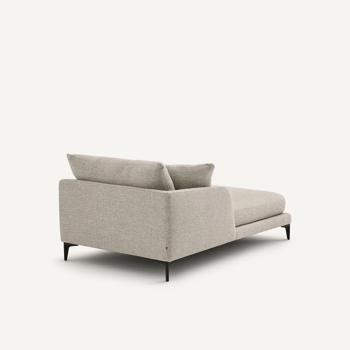 Méridienne en mélange texturé, MODERNISTE gris moyen, AM.PM X EMMANUEL GALLINA