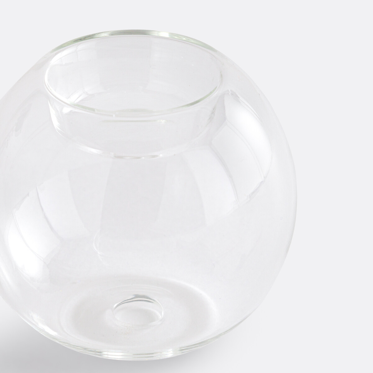 Set of 2 Ovia Transparent Glass Candleholders Height 7.5cm transparent, LA REDOUTE INTERIEURS