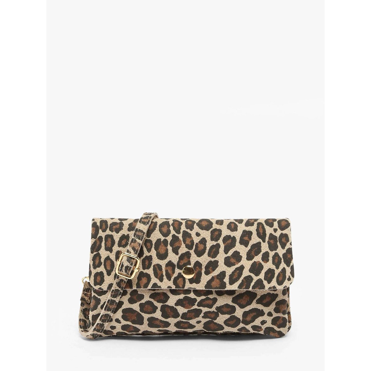 Sac bandoulière Velvet leopardo cuir larice p, MILANO
