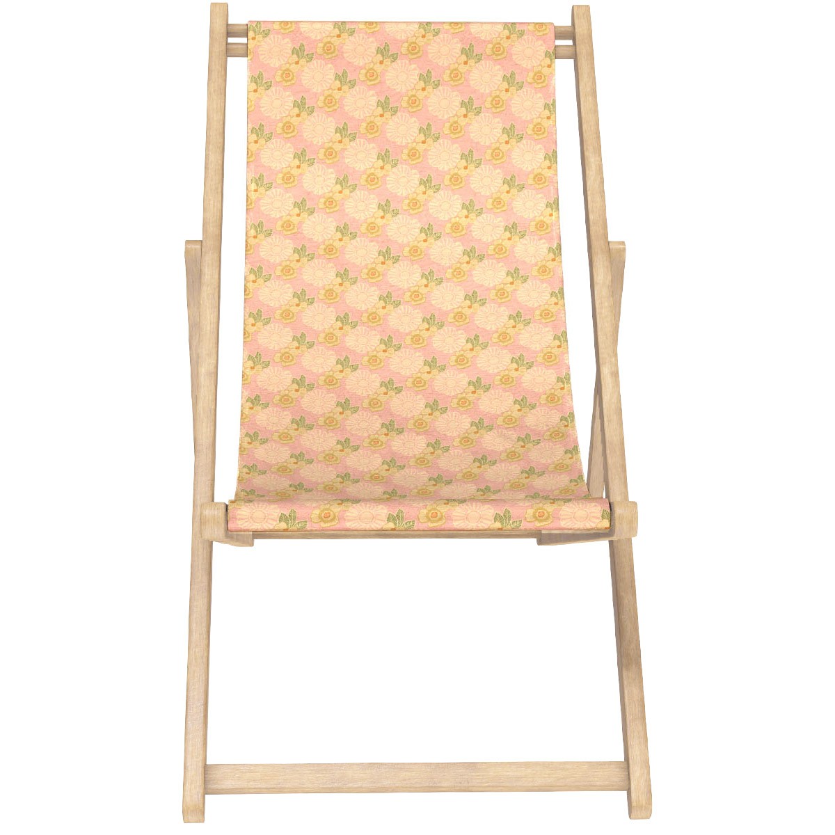 Chilienne en eucalyptus et toile outdoor, THAIS rose, VENT DE BOHÈME