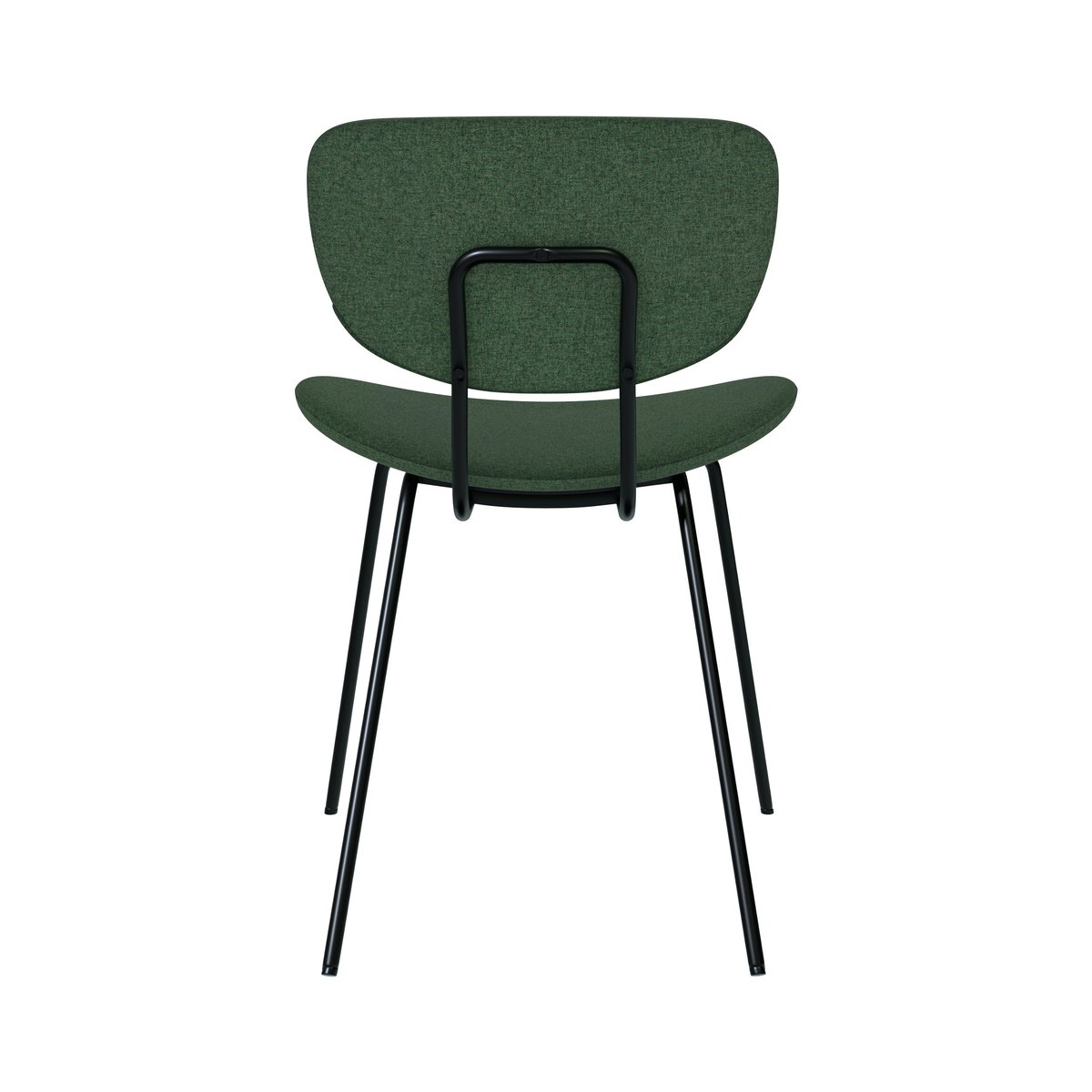 Lot de 2 chaises en tissu - VERNER vert, MAISON PAVANE