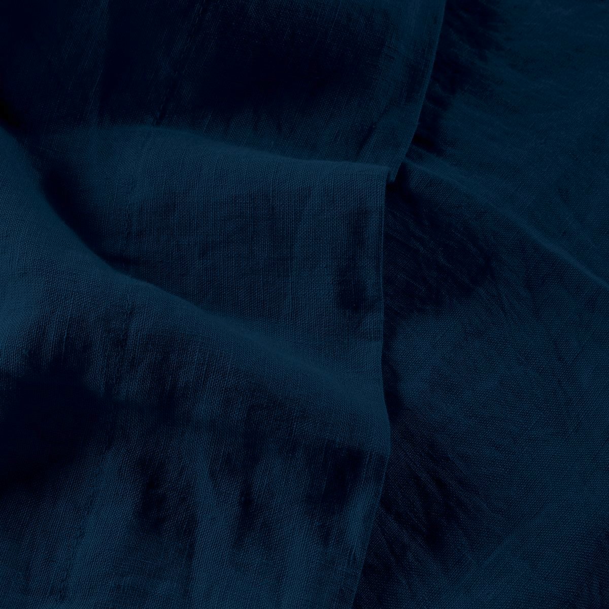 Drap Plat LIN LAVÉ LINA bleu de chine, ANNE DE SOLENE