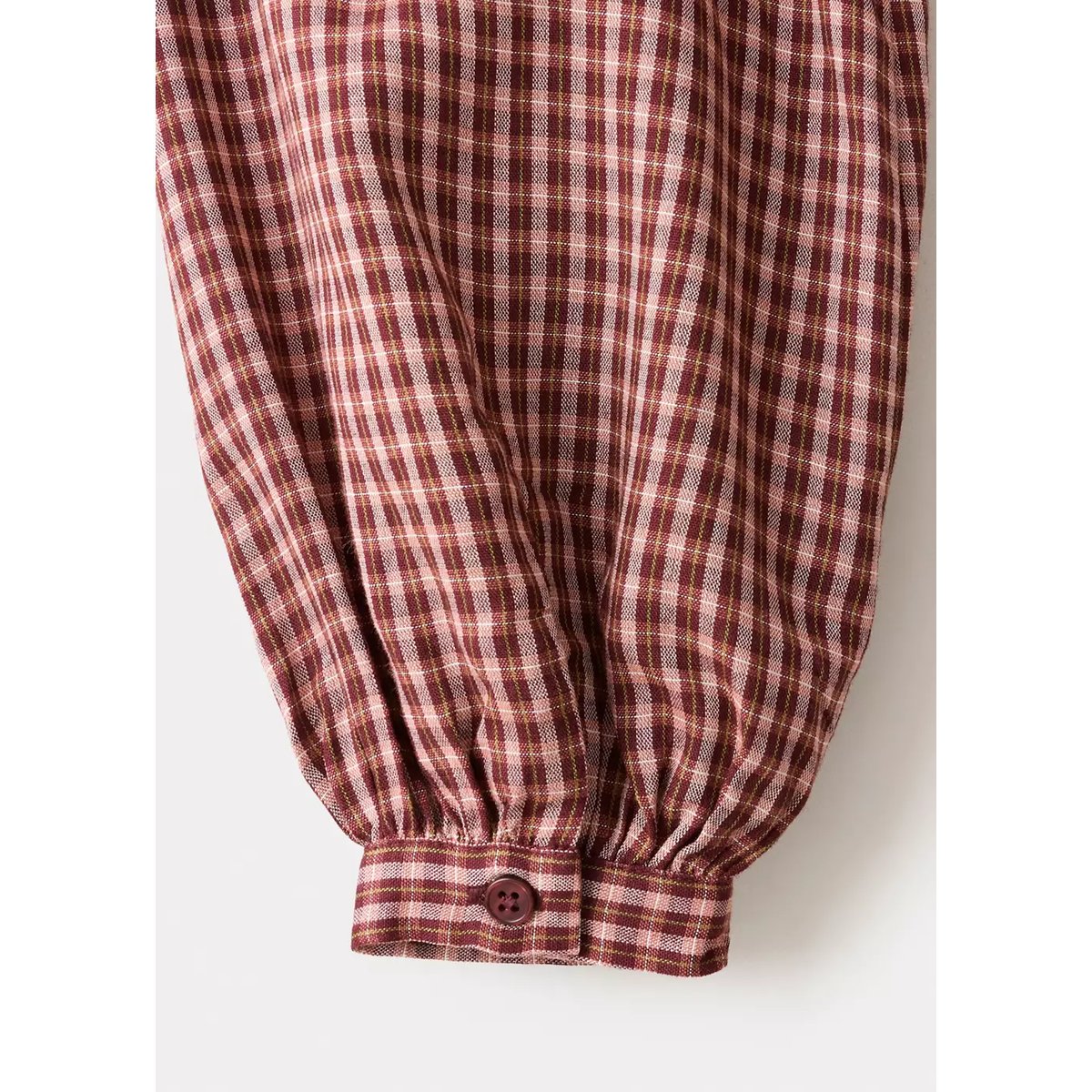 Chemise à carreaux volantée rouge, MANGO KIDS