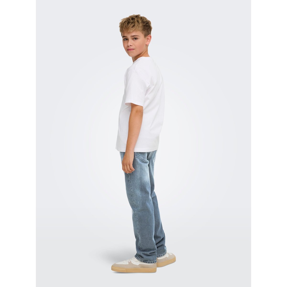 Jean À Coupe Ample bleue - special blue grey denim, ONLY & SONS JUNIOR