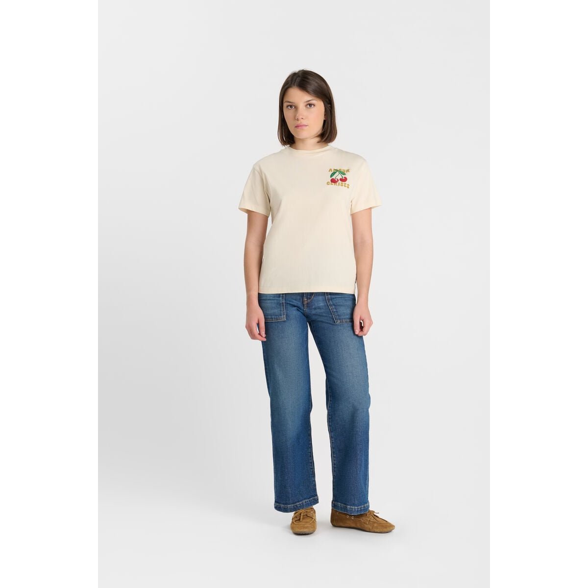 Tee-Shirt ARYAGI cream, LE TEMPS DES CERISES