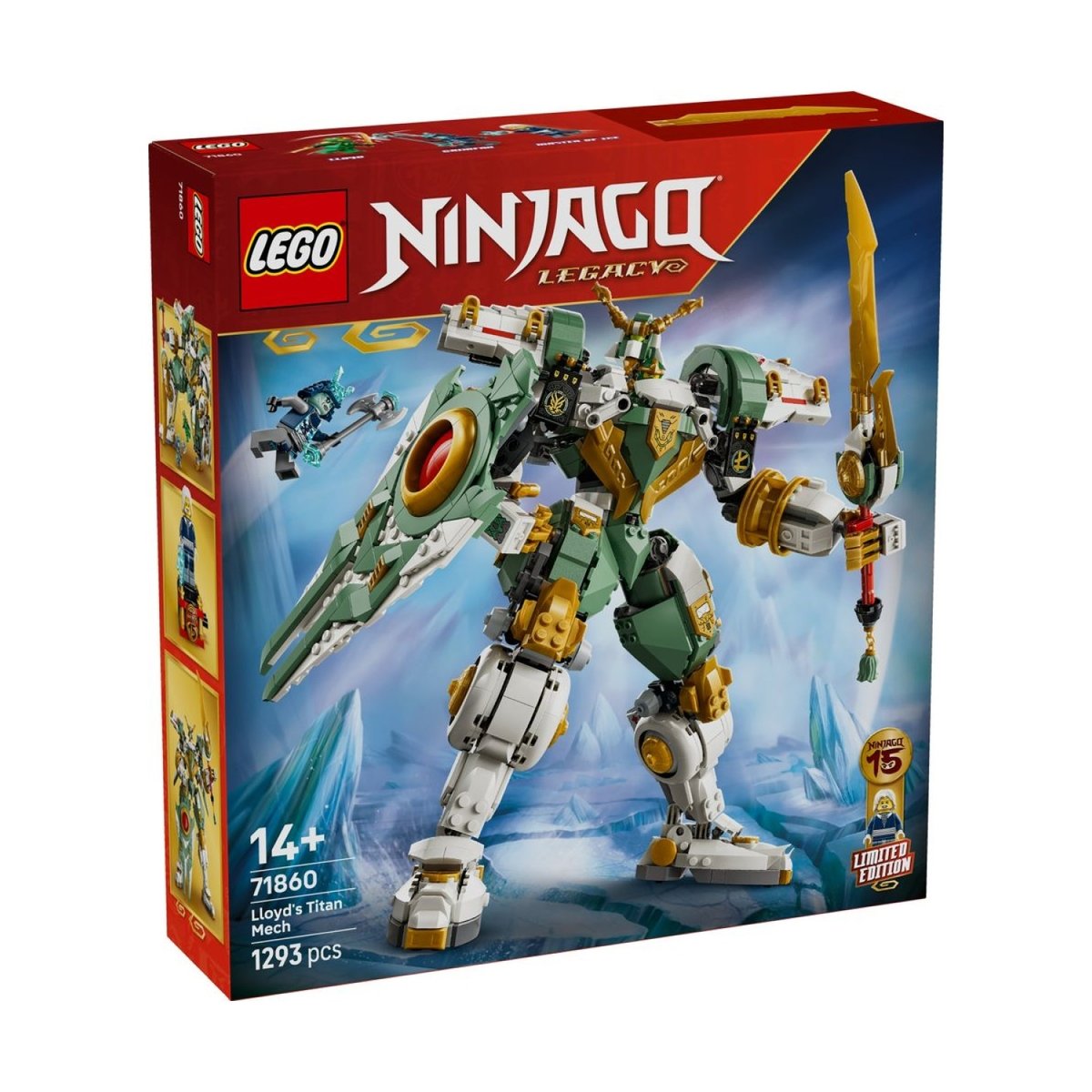 Ninjago 15e anniversaire : le robot Titan de Lloyd multicolore, LEGO