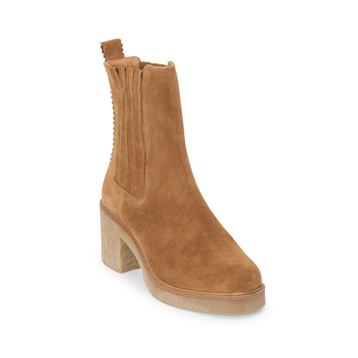 Boots À Talon en cuir HADES beige, MELLOW YELLOW