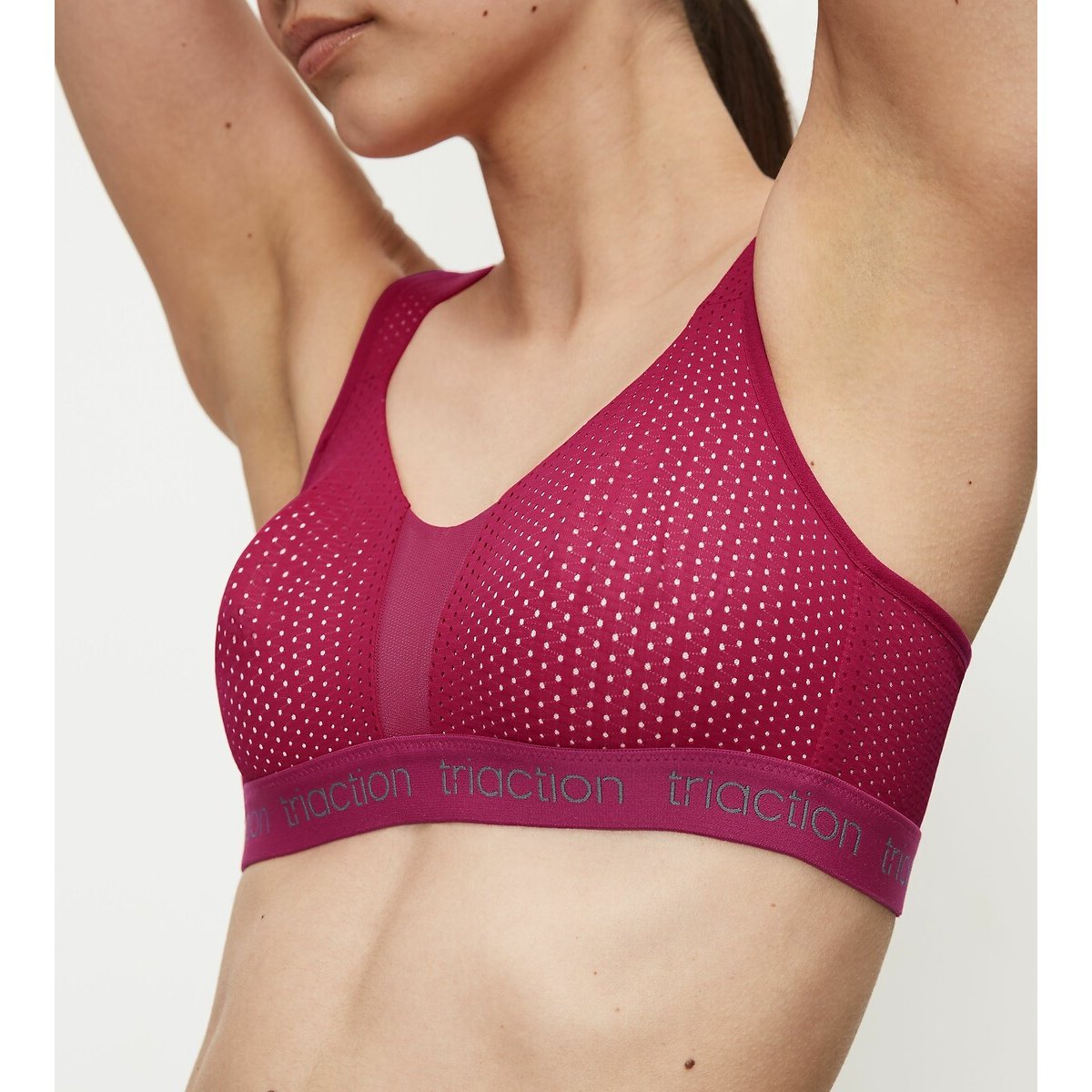 Soutien-gorge sport sans armature Energy Lite rouge cerise, TRIUMPH