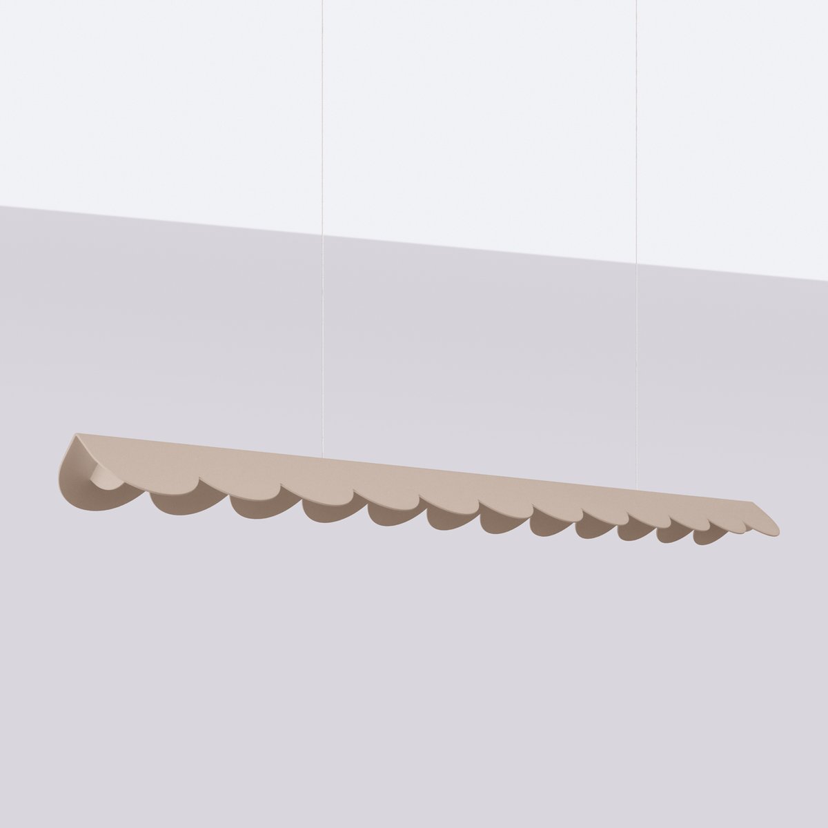 Suspension Aluminium Taupe LED 1 Biscuit taupe, EDEN