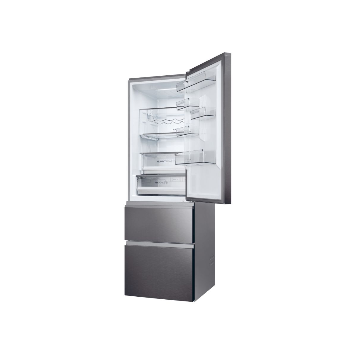 Réfrigérateur combiné HTW5618CNMP couleur unique, HAIER