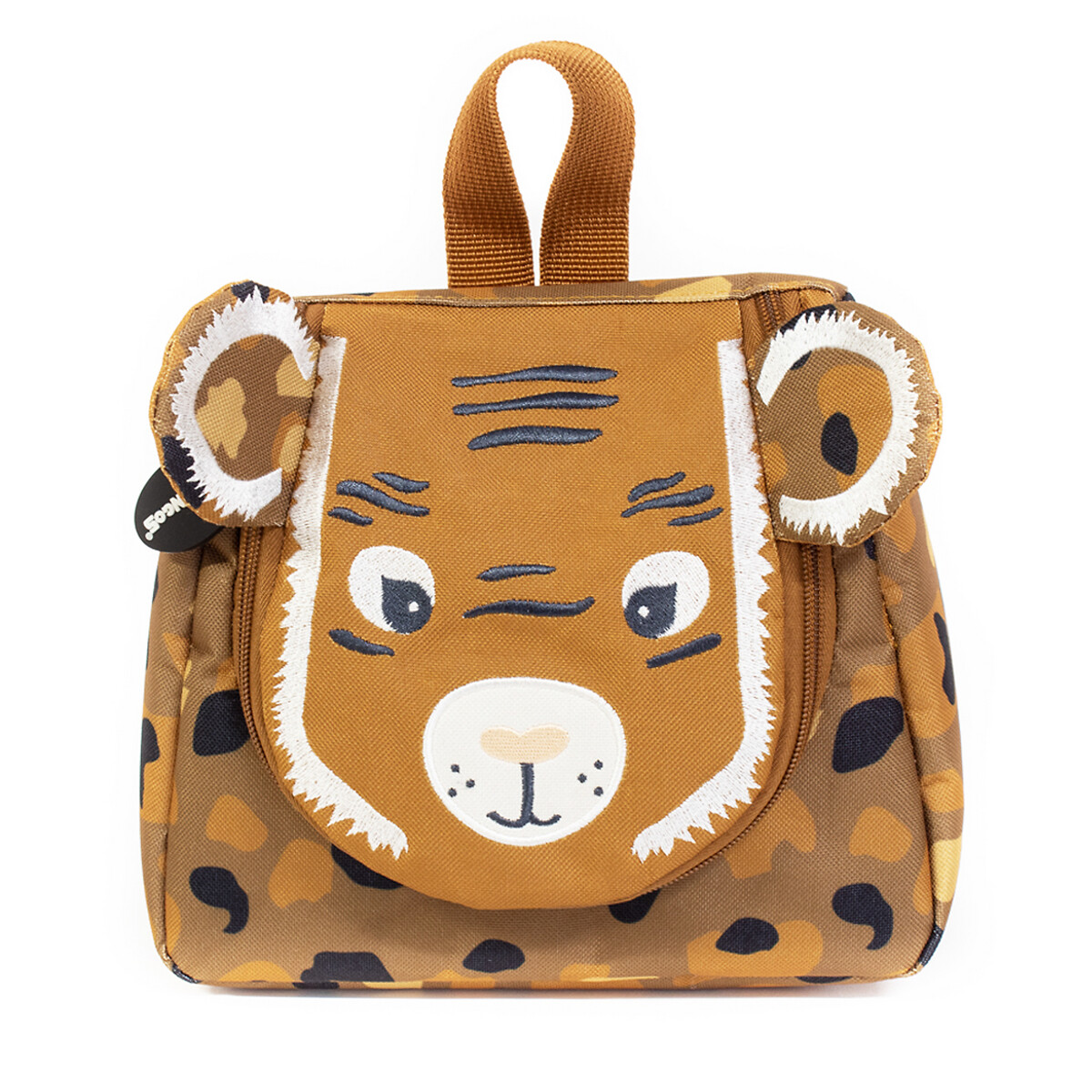 Trousse de toilette tigre speculos marron, LES DEGLINGOS