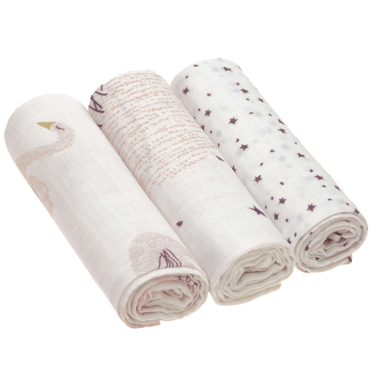 Lot 3 langes rose clair, violet, LASSIG