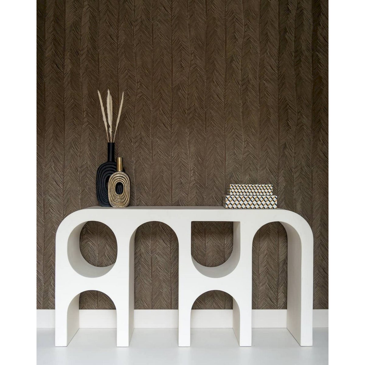 Console en plâtre Bloomstone blanc ivoire doux, RECOLLECTION