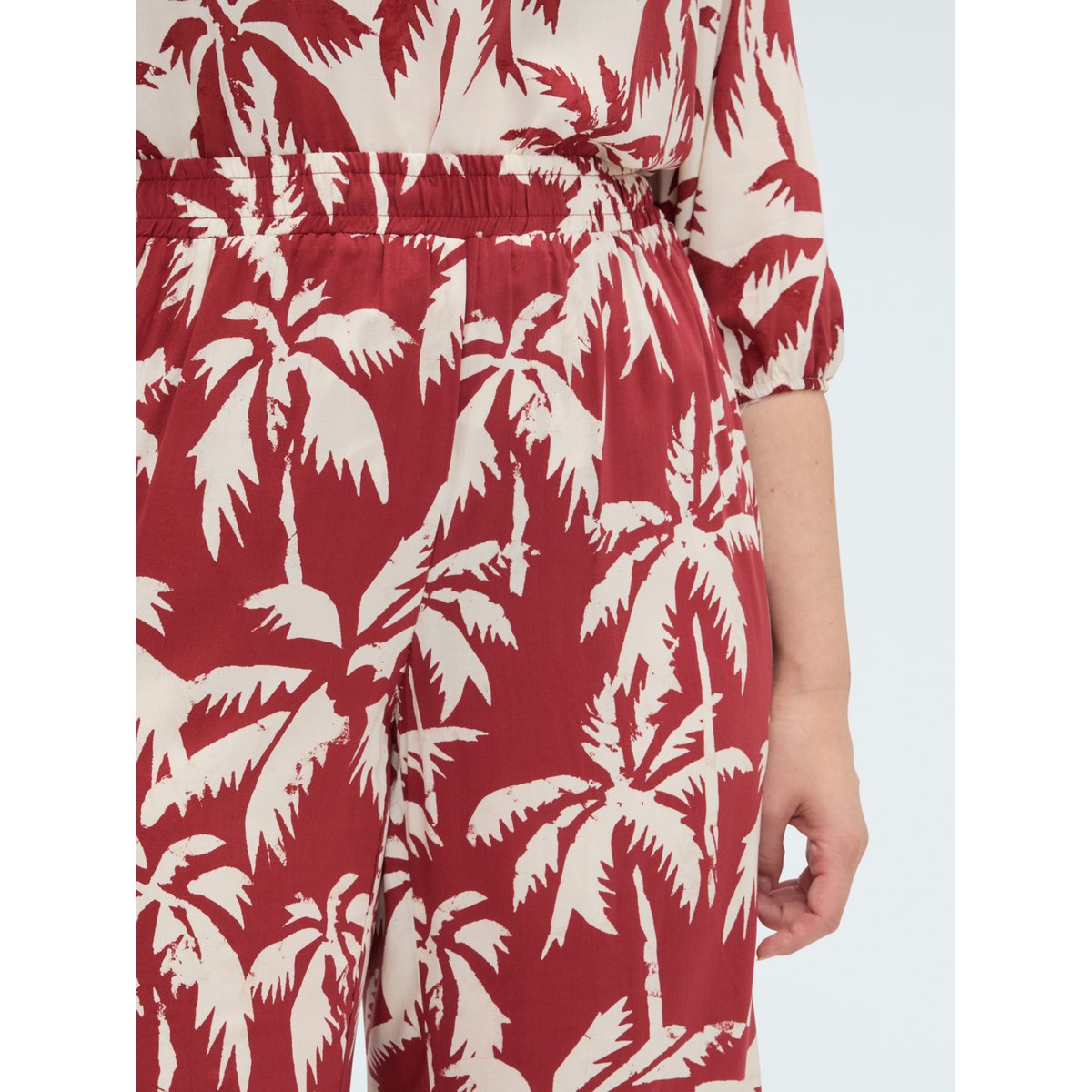 Pantalon court imprimé marron, FIORELLA RUBINO