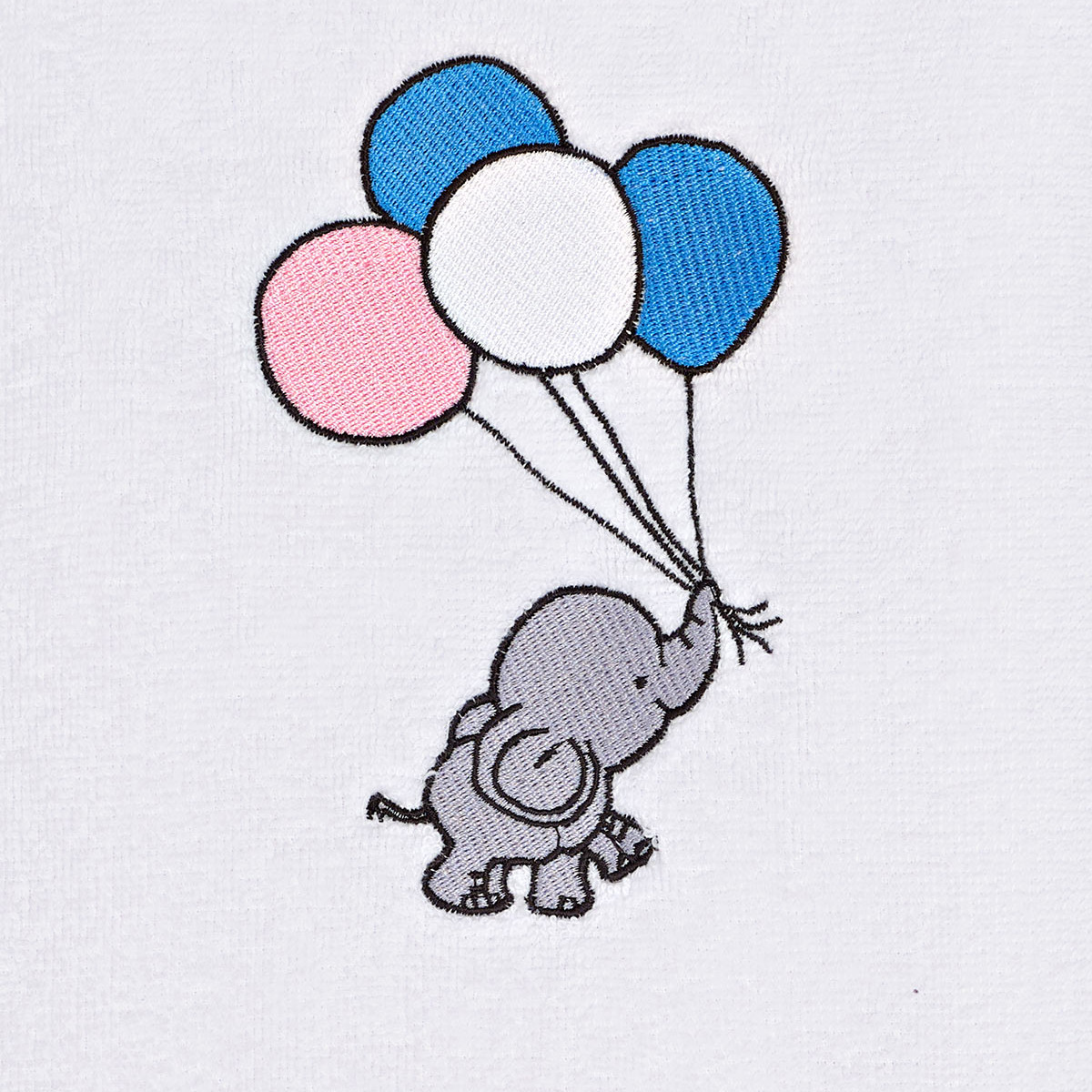 Poncho de bain enfant 4/8 ans SIDNEY L'ELEPHANT blanc, SENSEI MAISON