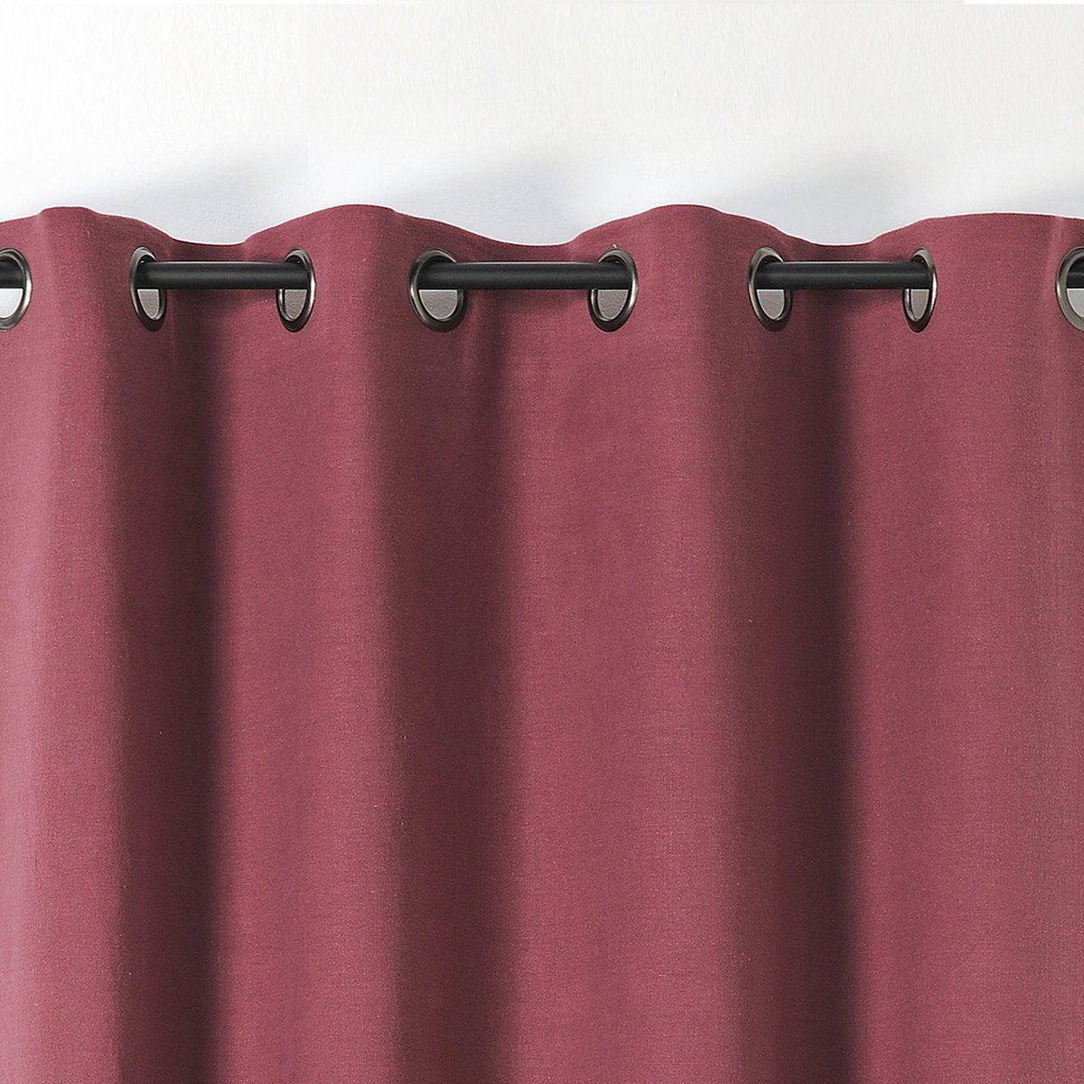 Rideau en 100% lin Libeccio bordeaux, LINDER