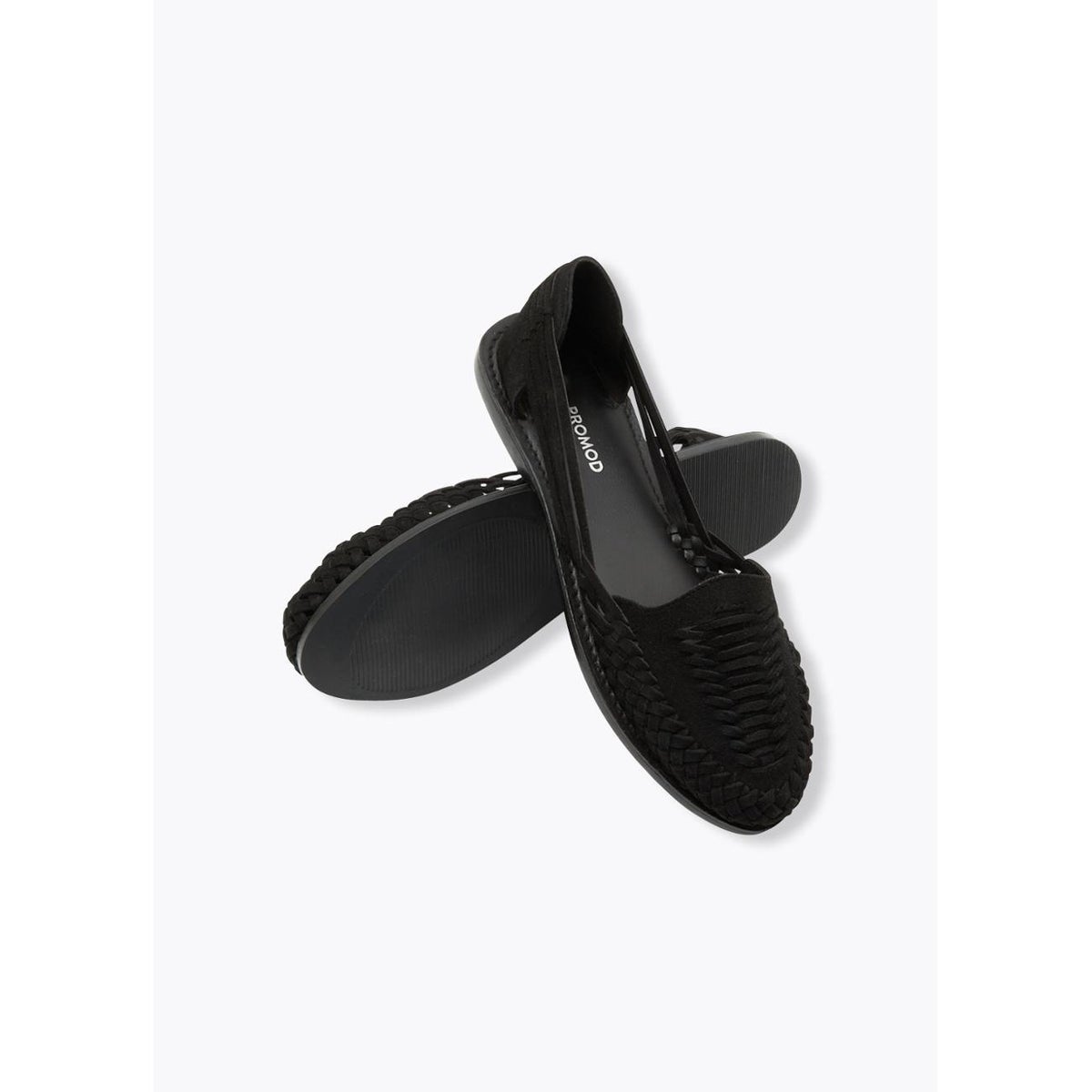 Mocassins en cuir suédé noir, PROMOD