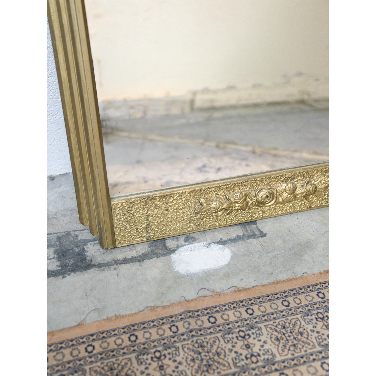 Miroir biseauté Igor N°1064 - Bon état doré, DEBONGOUT