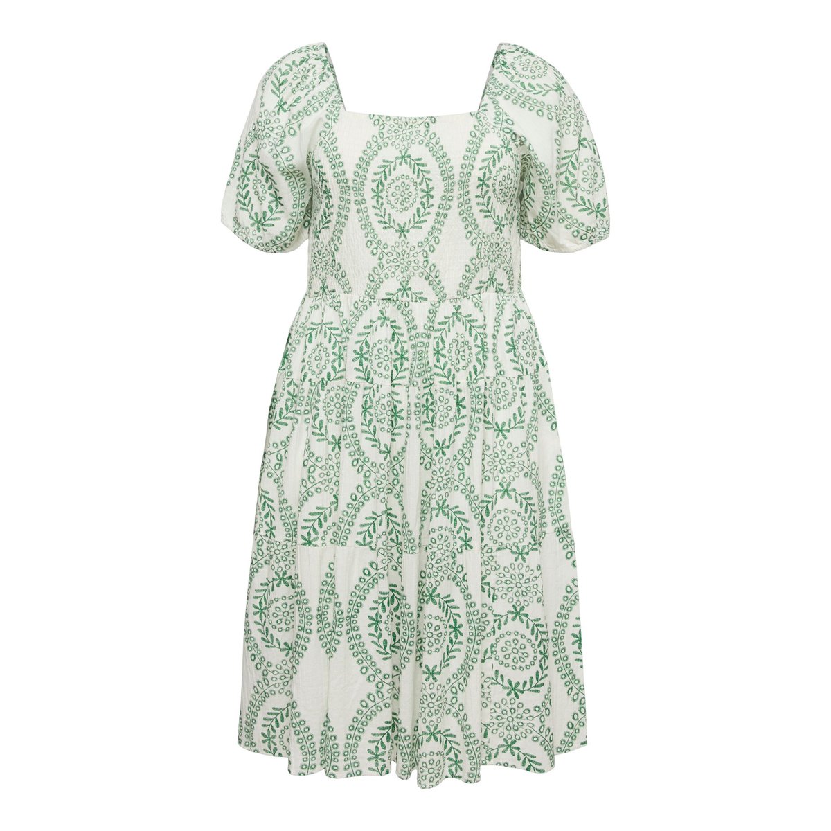 Robe Smockée snow white 1, VERO MODA
